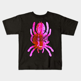 Tarantula Silhouette V74 (Tie Dye) Kids T-Shirt